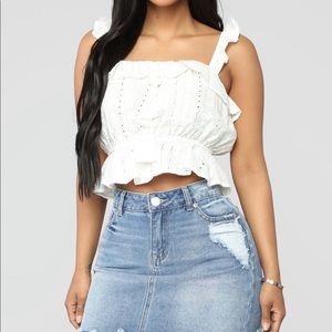 Fashion Nova All I Need White Top